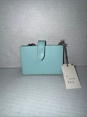 a new day Mint Green Card Case with Snap